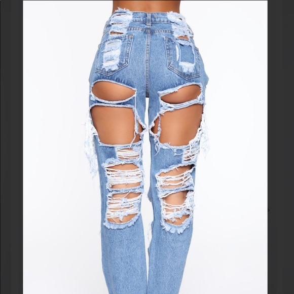 Ripped BF Jeans (Don’t Play With My Heart Jeans) - Picture 2 of 3